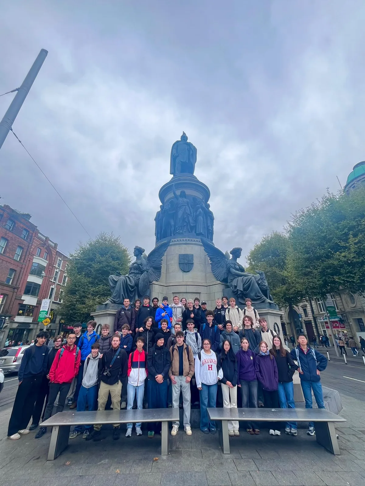Gruppenfoto in der Dubliner Innenstadt
