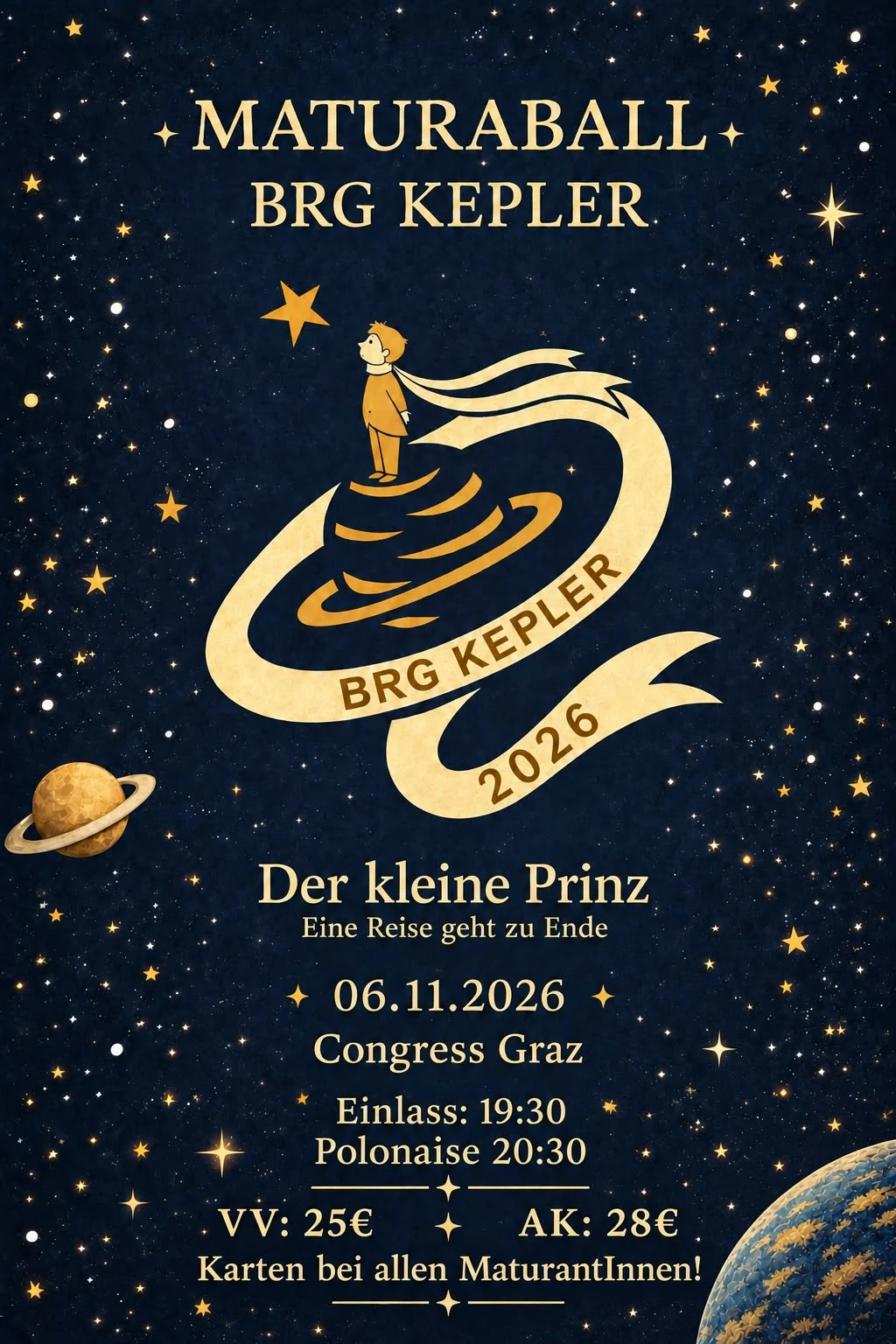 Maturaball BRG Kepler 2026 – Der kleine Prinz