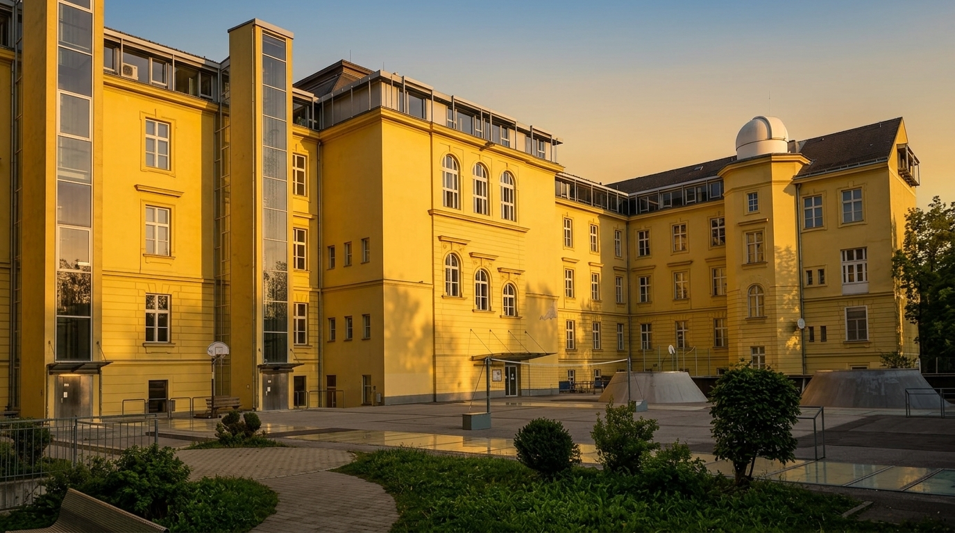 Der Innenhof des BRG Kepler Graz