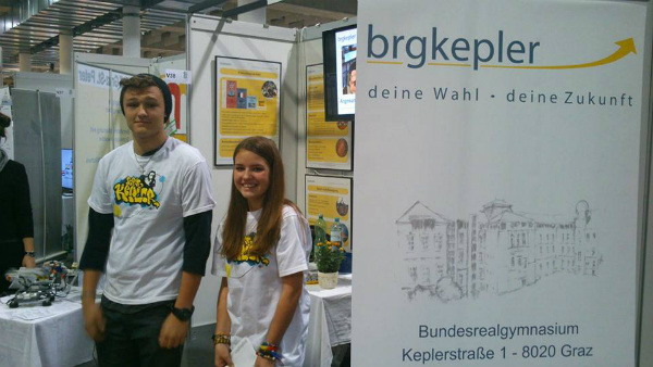 Stand des BRG Kepler auf der Schulinformationsmesse 2014