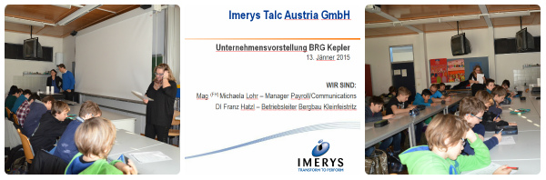  Kick-Off-Veranstaltung mit der Firma Imerys Talc Austria